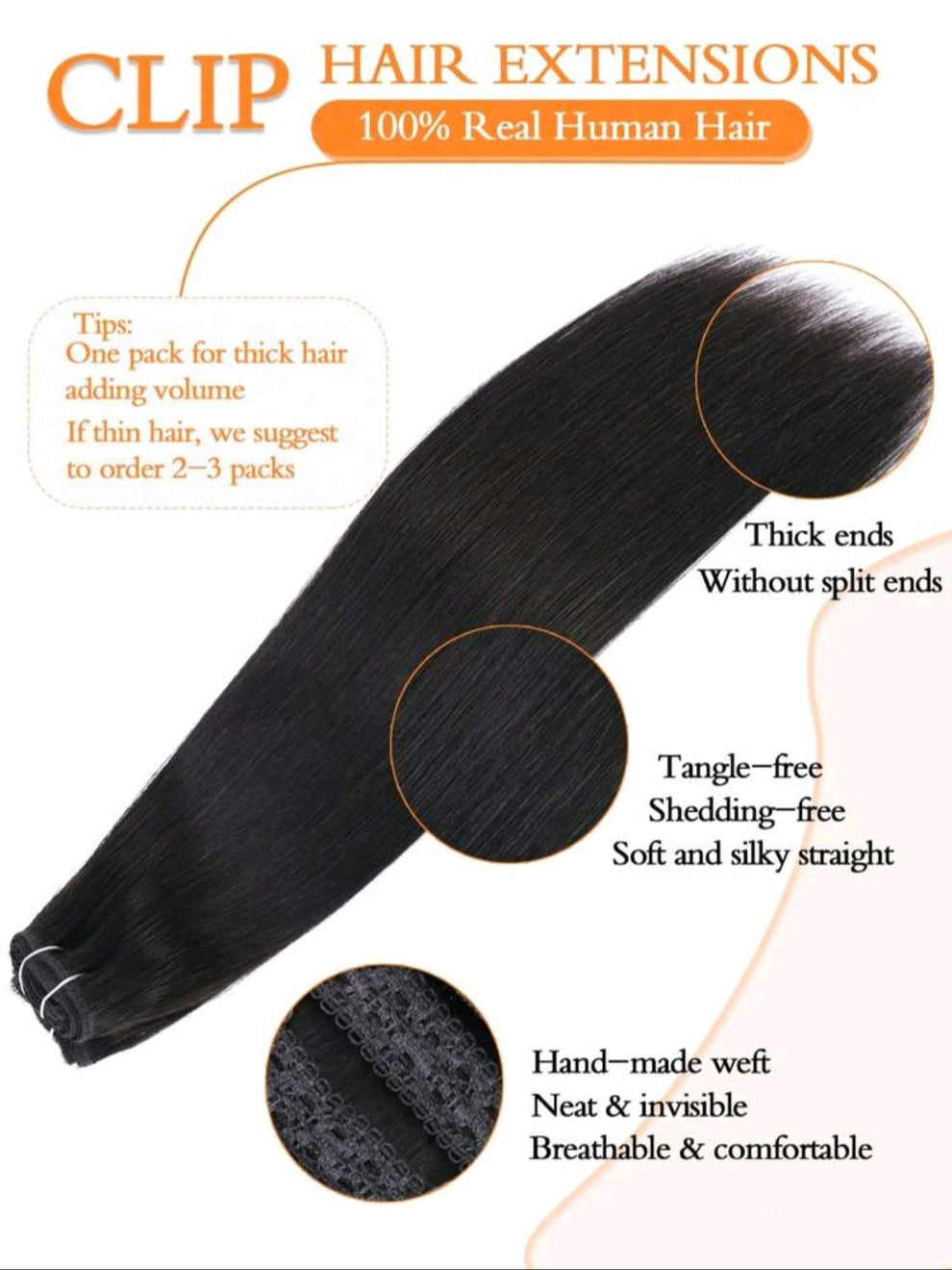 Straight Extensions - Clip-ins