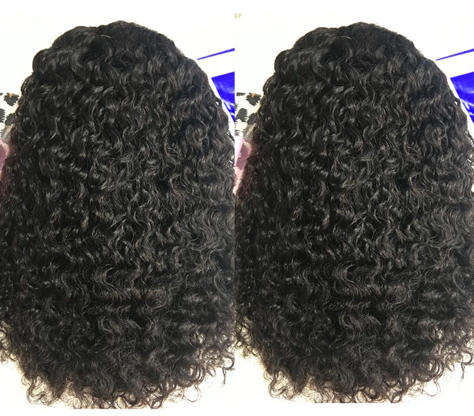 Kinky Curly Short Bob - Human Hair Lace Front Wig