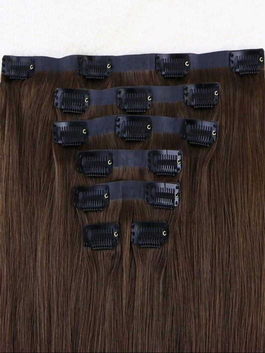 Dark Brown Seamless - Clip-Ins