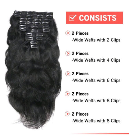 Natural Wave Extensions - Clip-Ins